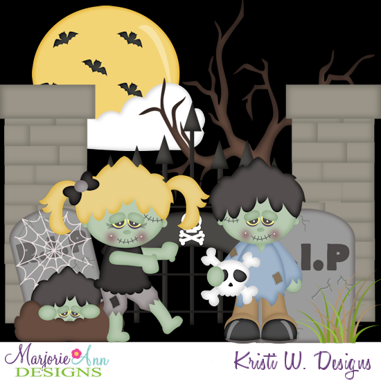 Night Of The Zombies SVG Cutting Files Includes Clipart - Click Image to Close